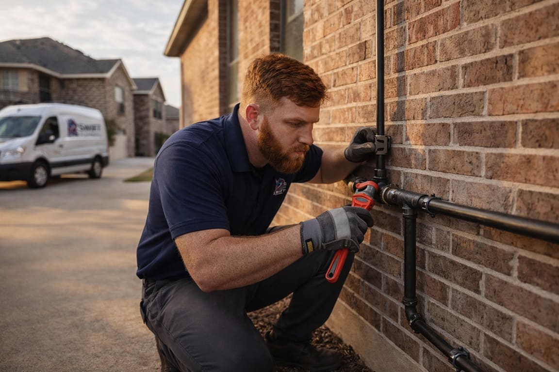 gas line installation forney tx by Swift Plumbing